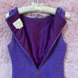 Kate Spade Purple Sleveless Sheath Dress